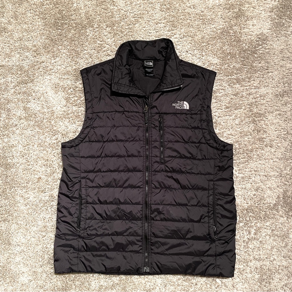 Men’s Black North Face down vest